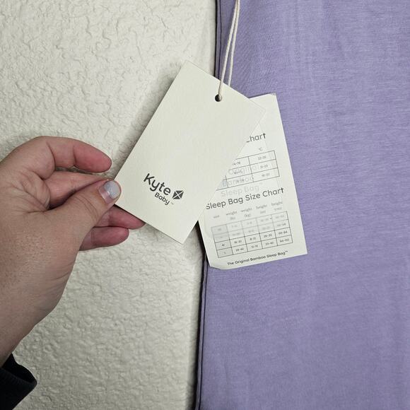 NWT kyte baby purple sleep sack full zip sleep bag size Large - Picture 3 of 5